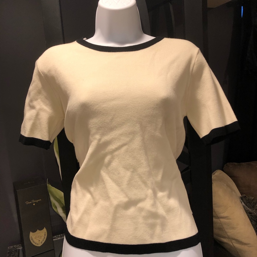 ZARA Woven Stretch Knit T-Shirt